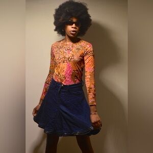 VTG Moschino Denim Mini Skirt